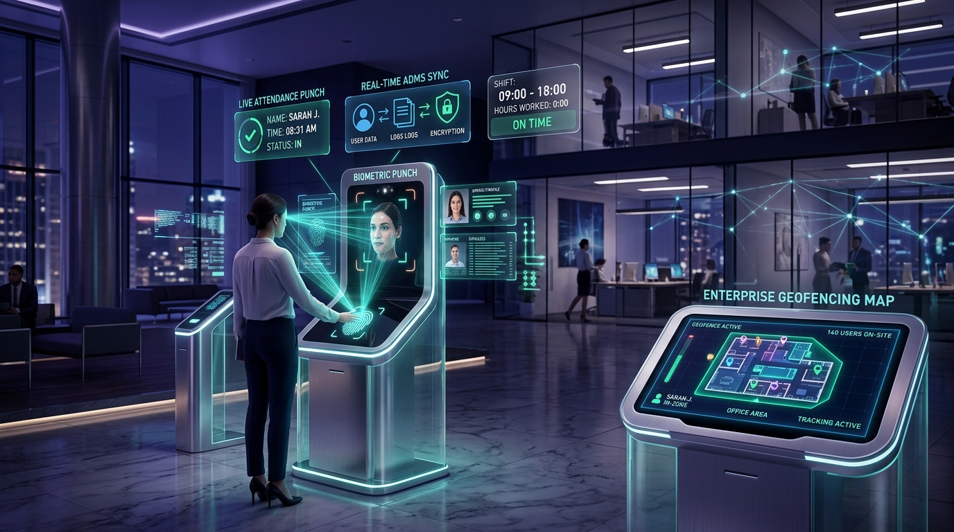 Real-Time Biometric & ADMS Attendance